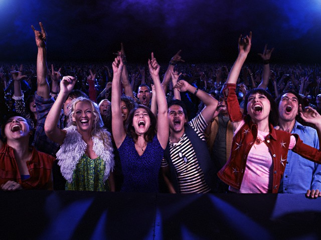 concert audience fans at a concert