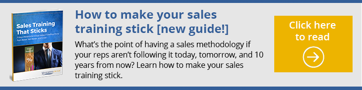 Learn how to make your sales training stick